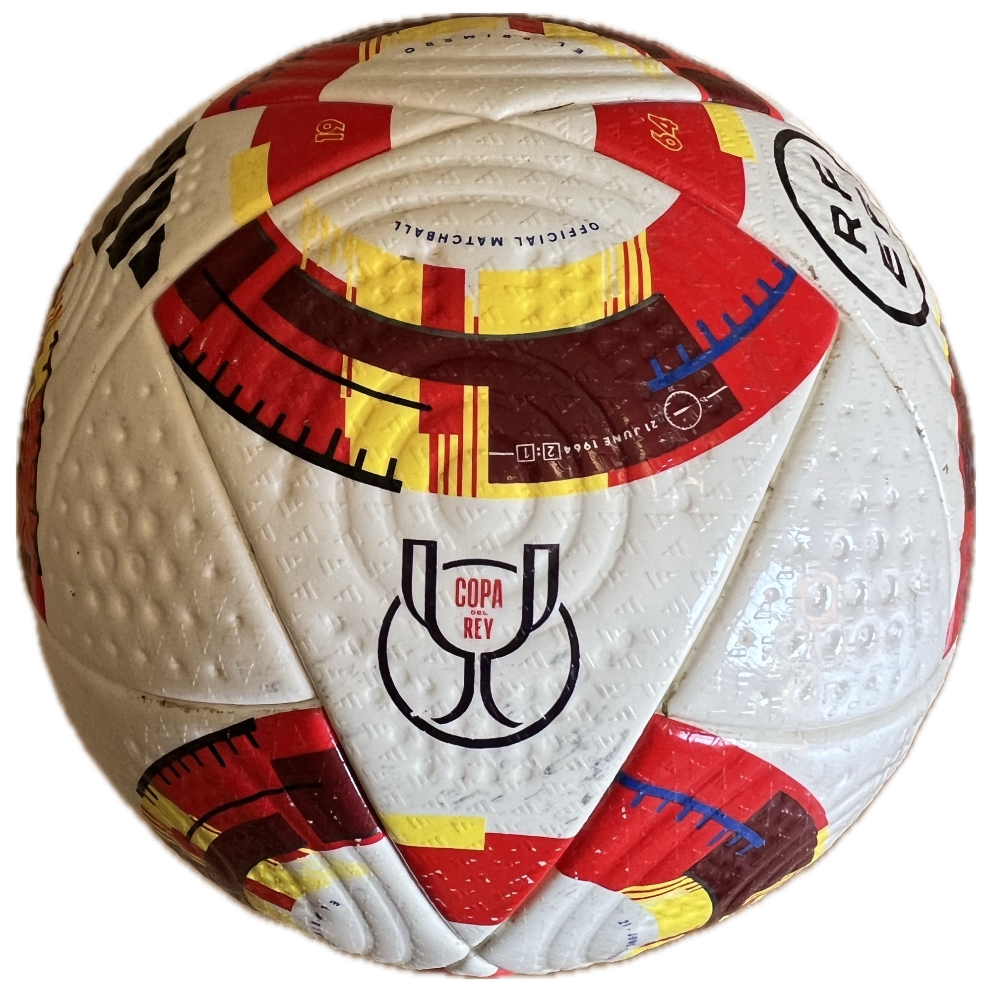 Pilota adidas utilitzada a la semifinal Copa del Rey 2025 FC Barcelona 4 – Atlétic de Madrid 4