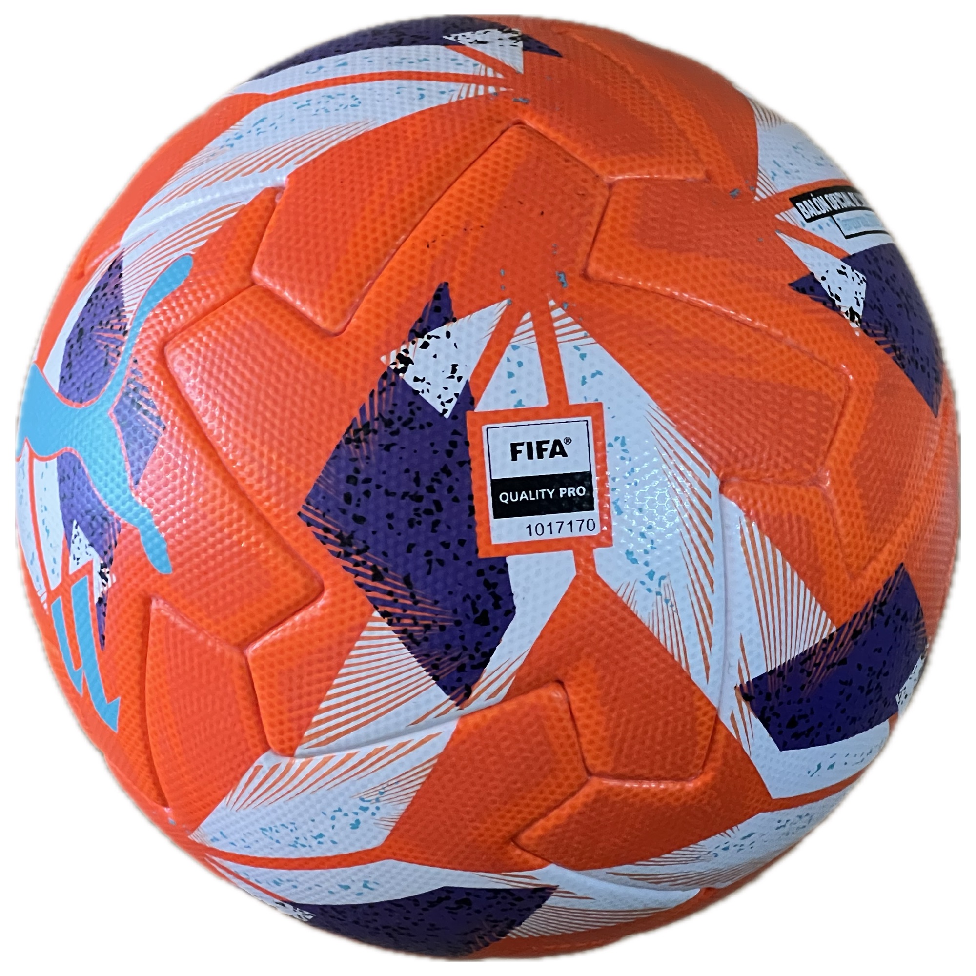 Pilota puma liga del clásico 2024-2025 FC Barcelona 4 Real Madrid 3 de partit (taronja)