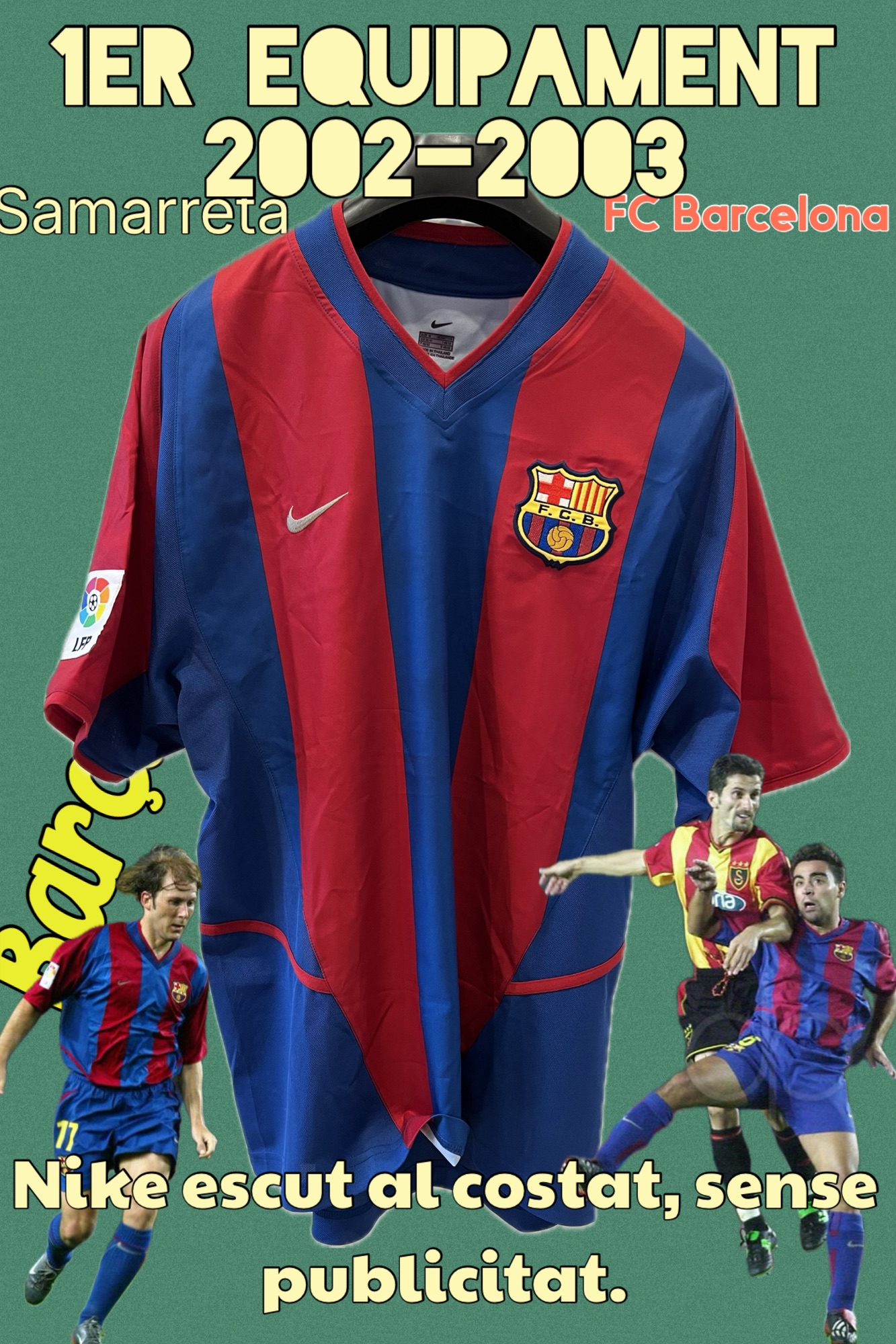 Samarreta Liga Nike 2002-2003 FC Barcelona