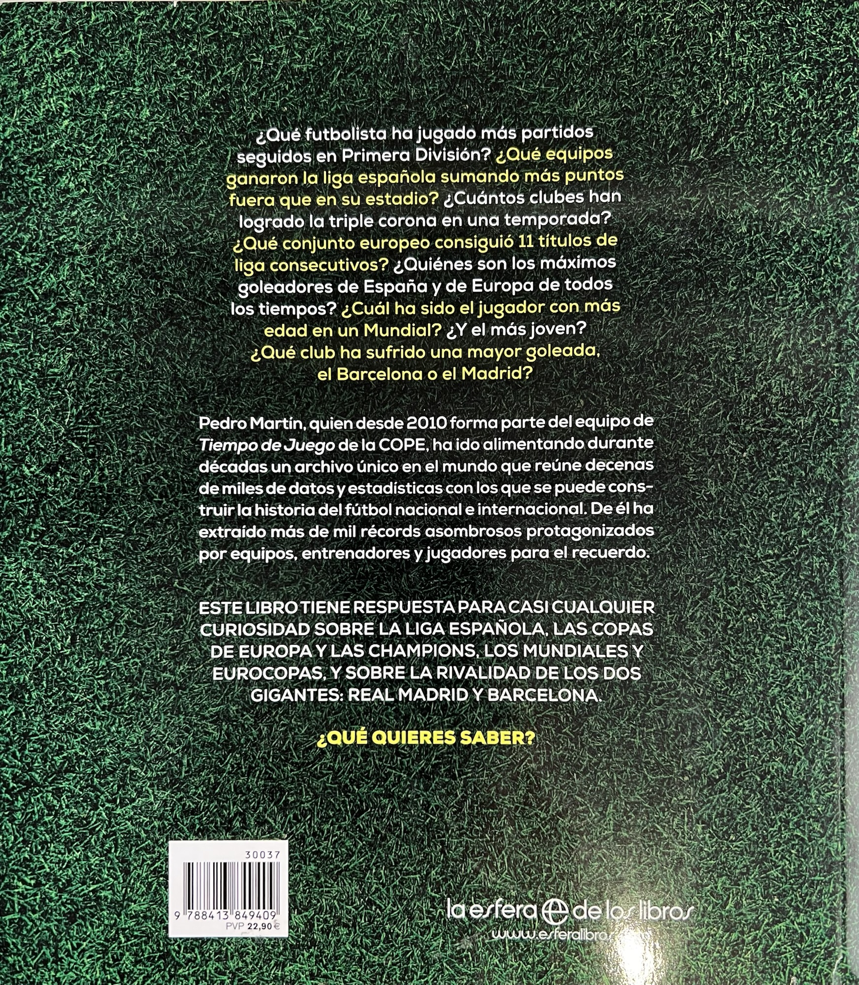 FUTBOLPEDIA - Pedro Martín - la esferadeloslibros- nov 2024