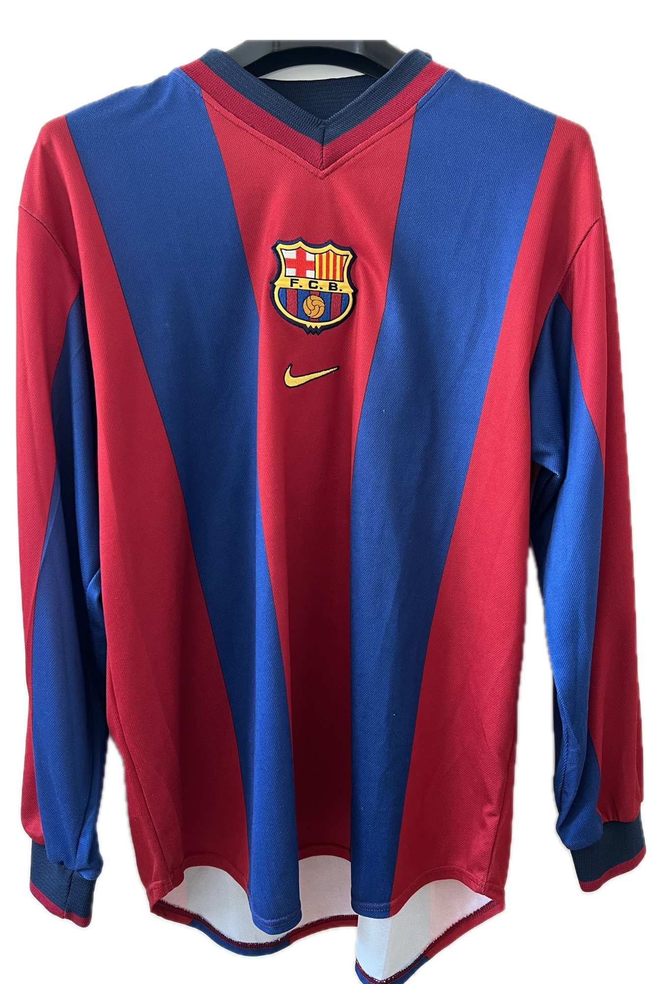Primera samarreta NIKE del Barça de partit Sergi Barjuan1998-1999