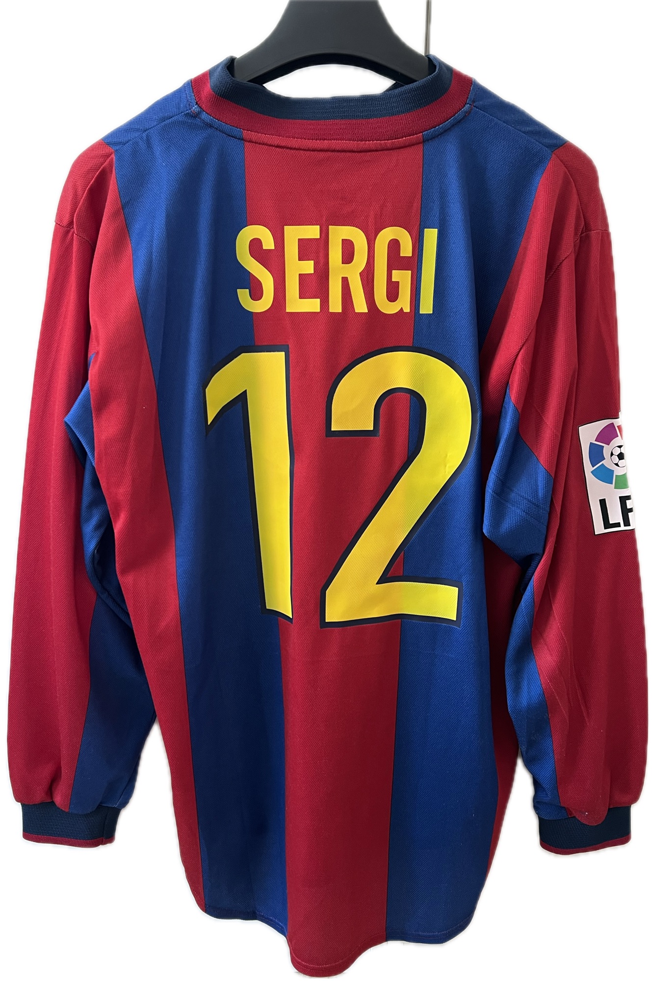 Primera samarreta NIKE del Barça de partit Sergi Barjuan1998-1999