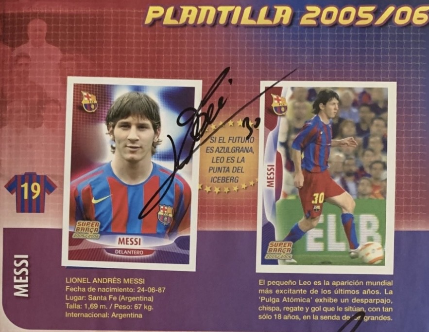 Samarreta Liga Nike 2005-2006 FC Barcelona Messi de partit