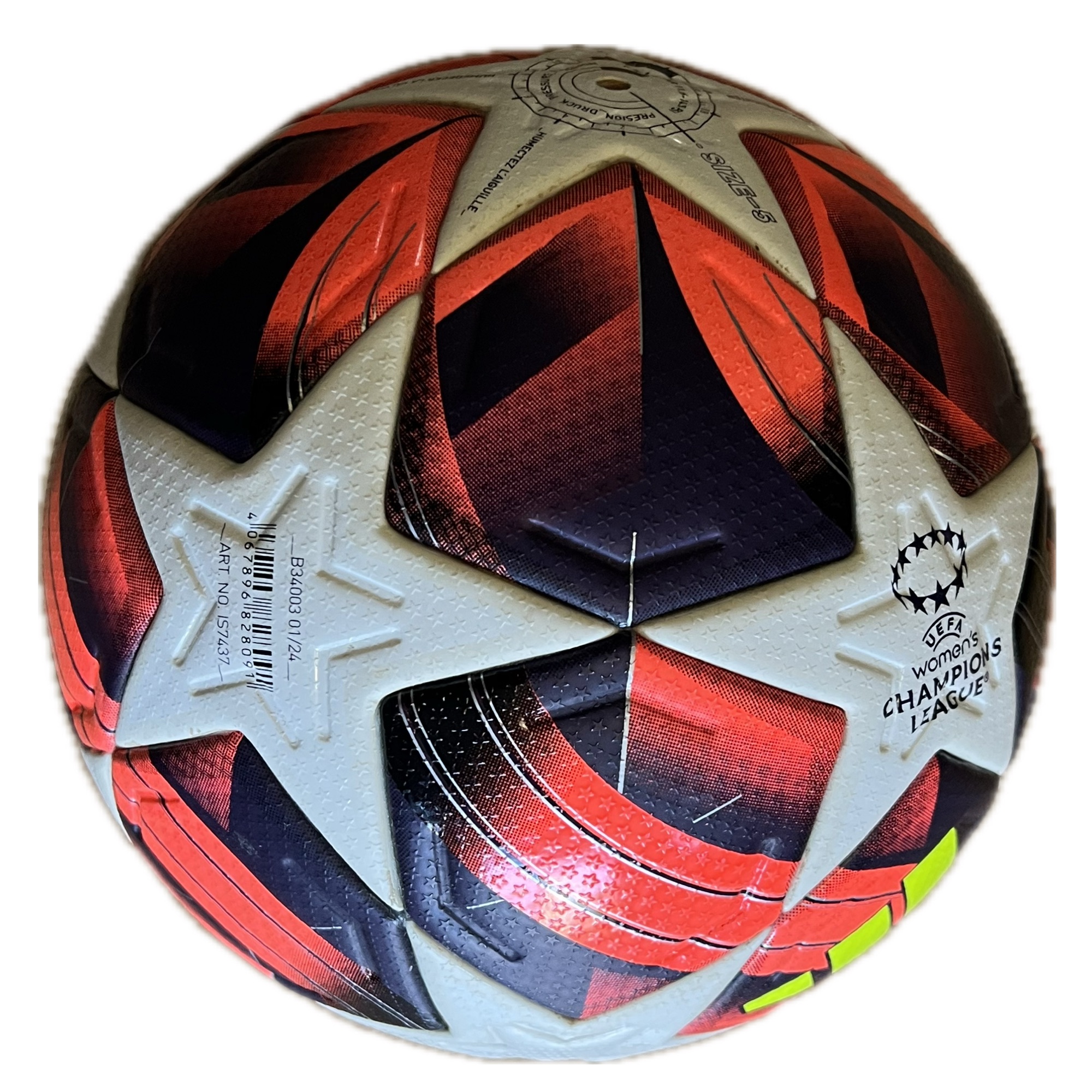 Inscripció Pro Official Match Ball de la pilota Adidas