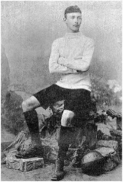 Joan Gamper com a futbolista del FC Barcelona