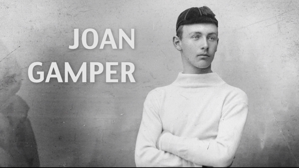 Joan Gamper en una imatge històrica de la seva etapa esportiva