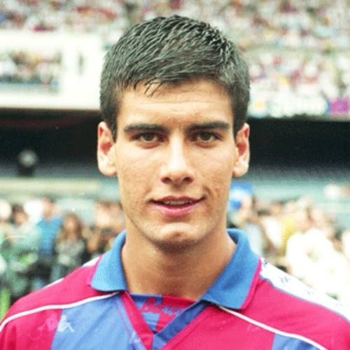 Pep Guardiola jove format a la Masia