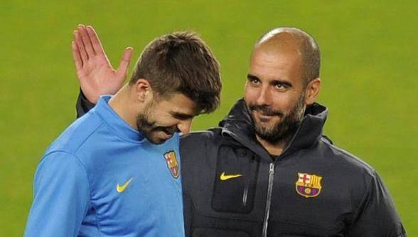 Guardiola entrenant