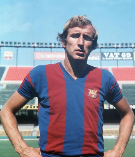 Carles Rexach amb la samarreta del FC Barcelona
