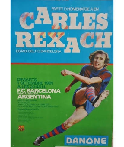 Cartell de l'homenatge a Carles Rexach de 1981