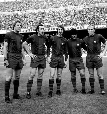 Alineació del Barça de l'etapa de Rexach jugador