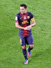 Xavi Hernández amb el dorsal 6