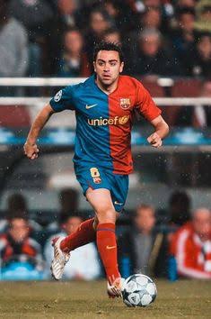 Xavi Hernández amb la segona equipació del Barça